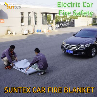 Advanced 6*8M Fiberglass Fire Blanket for EV Battery Fires  