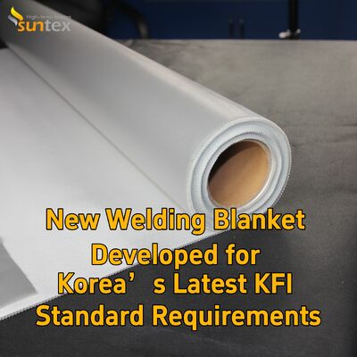 Suntex Grey Silicone Coated Fiberglass Welding Blanket | Korea Latest KFI Standard