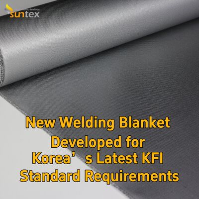 Suntex Grey Silicone Coated Fiberglass Welding Blanket | Korea Latest KFI Standard