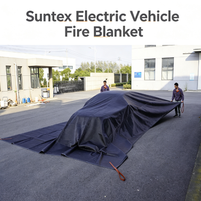Electric vehicles fire blanket   6 X9 m EV car fire blanketsFor charging station