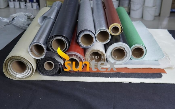Tejido de fibra de vidrio con recubrimiento de silicona a prueba de aceite