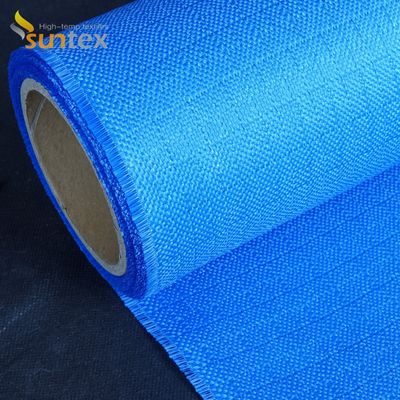 Rollo de tejido de fibra de vidrio recubierto de acrílico para cortina de mantas de protección contra incendios colores OEM