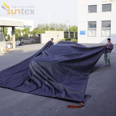 Gray EV Car Fire Blanket 550℃-1000℃ Thermal Resistant