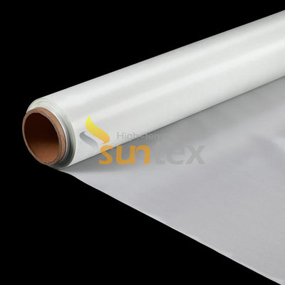 Tejido de fibra de vidrio revestido de caucho de silicona blanco a prueba de fuego Resistencia a altas temperaturas Material impermeable Tejido de fibra de vidrio