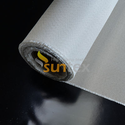 Tejido resistente al fuego Tejido impermeable de rollo Tejido de fibra de vidrio recubierto de PU Tejido para incendio Material de manta Soldadura de corte ciego