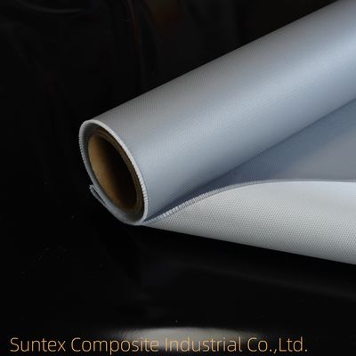 Weather Resistant Thermal Pipe Insulation Jacket Fibreglass Cloth Roll Silicone On Two Side Glass Fabric Textiles