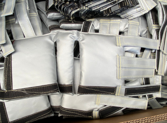 Suntex thermal insulation fabric For Insulation Of Flanges And Pipes