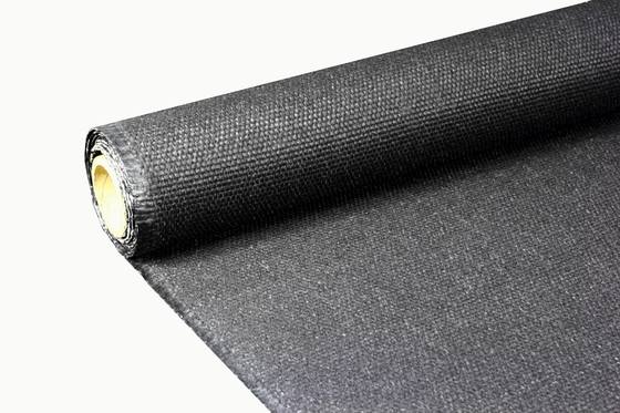 High Temperature Fiberglass Cloth Black Graphite Coated Fabric with Fire Resistance and Abrasion Properties for Fire Control Systems