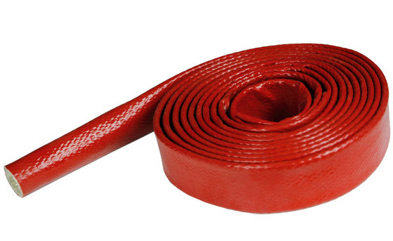 Sleeve de cuerda de cinta de fibra de vidrio resistente al calor y a las sustancias químicas con resistencia al fuego de hasta 550 °C para la protección de mangueras y cables