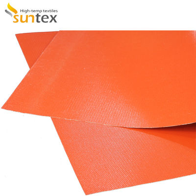 1. Heat-Resistant E-Glass Silicone-Coated Fiberglass Fabric (850g/m²)