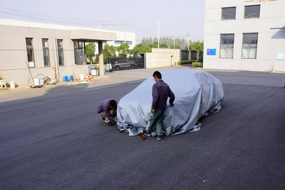 Cubierta de incendio para vehículos eléctricos de 6x8m gris, de fibra de vidrio resistente al calor