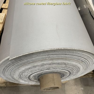 E-Glass Silicone Coated Fabric with 50 m / 100 m Roll Length 1 / 1.2 / 1.5 meter Width and 400 g/sqm Weight for High Temperature Resistance