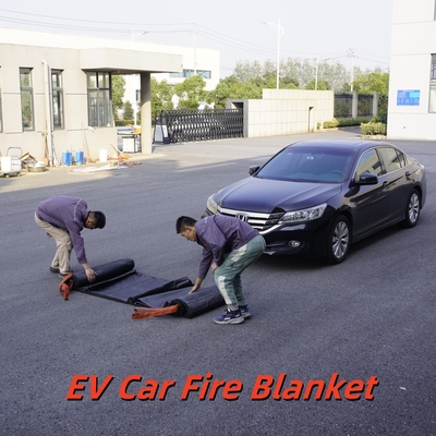 EV Fire Blanket Gray 550℃ Thermal Resistance for Lithium Battery Fires