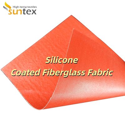 Double Sided Silicone Coated Fiberglass Fabric Alkali Free Grey Color for Fire and Heat Resistance