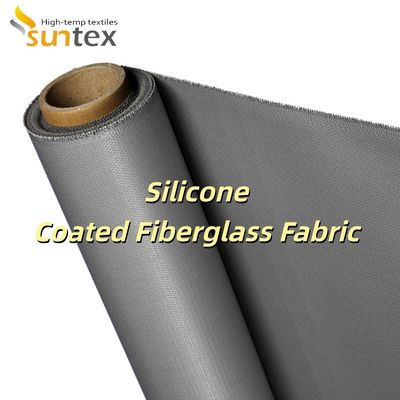 Alkali Free Water Repellent Silicone Coated Fiberglass Fabric with Temperature Resistance -50°C to 500°C for Electrical Enclosures