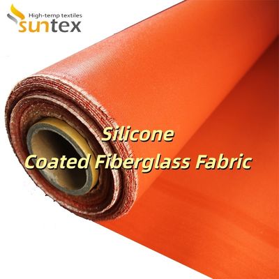 Double Sided Silicone Coated Fiberglass Fabric Alkali Free Grey Color for Fire and Heat Resistance