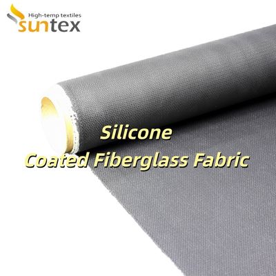 Weatherproof Anti-Aging Alkali Free Silicone Coated Fiberglass Fabric for High Temperature Applications