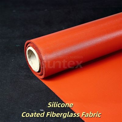 Tejido de fibra de vidrio recubierto de silicona resistente a la intemperie, resistente al agua y flexible para aplicaciones de barrera térmica