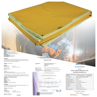 17 oz manta de soldadura flexible alta con espesor de 16 mil para aislamiento térmico y resistencia al fuego