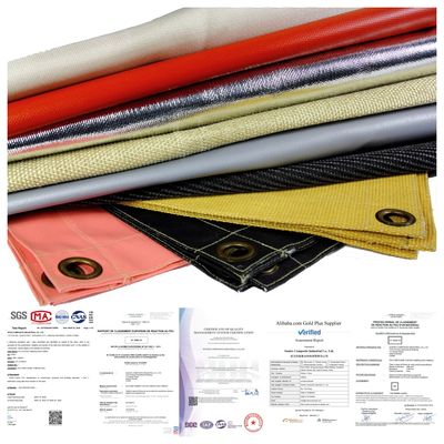 Manta de soldadura resistente al fuego de 17 oz y 1000°F con 16 mil de espesor para chispas de esmerilado a alta temperatura