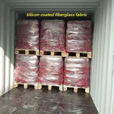 Tejido de fibra de vidrio recubierto de silicona color gris con ancho de 1 / 1.2 / 1.5 metros y longitud de rollo de 50 m / 100 m