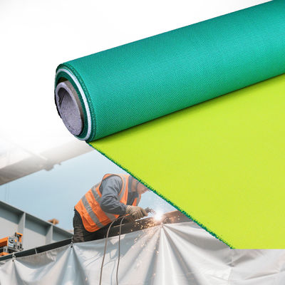 Industrial Splash Proof PU Coated Fiberglass Fabric with 1800C Temperature Resistance and 1m/1.3m/1.5m/1.52m/1.55m Width
