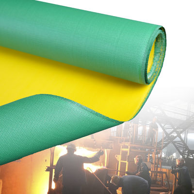Heat Resistant and Abrasion Resistant PU Coated Fiberglass Fabric with 1m to 1.55m Width for Fireproof Applications