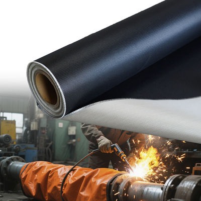 Durable Silicone Coated Fiberglass Fabric with 0.3 mm Thickness 400 g/sqm Weight and 1 / 1.2 / 1.5 meter Width