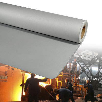 Durable Silicone Coated Fiberglass Fabric with 0.3 mm Thickness 400 g/sqm Weight and 1 / 1.2 / 1.5 meter Width