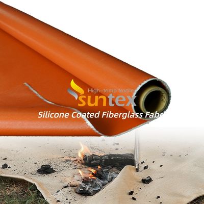 Anti-Corrosive Weatherproof Water Repellent Silicone Coated Fiberglass Fabric Fireproof Welding Blanket