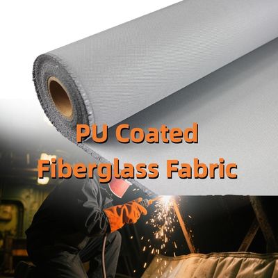 PU Coated Fiberglass Fabric Welding Blanket with Heat Shield for Brazing in Multiple Widths 1m to 1.55m