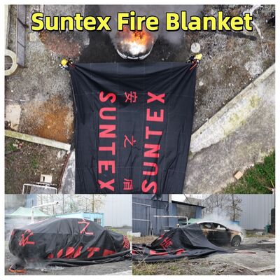 Cubierta de incendio flexible para vehículos eléctricos de Suntex para el control de incendios con baterías de iones de litio con privación de oxígeno
