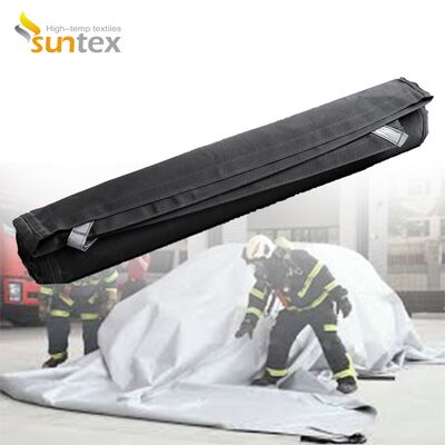 Professional Grade EV Fire Blanket with 550℃/1000℃ Thermal Resistance for Oxygen Deprivation and Two-Person Deployment