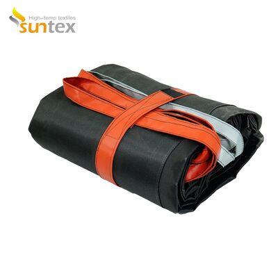 Gray EV Car Fire Blanket with 550℃/1000℃ Thermal Resistance for Oxygen Deprivation in Lithium Battery Fires