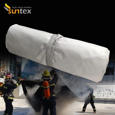 CE Certified EV Car Fire Blanket with 550℃/1000℃ Thermal Resistance for Oxygen Deprivation Fire Control