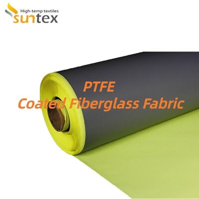 Industrial Grade PTFE Coated Fiberglass Fabric with 550℃ Temperature Resistance and Customizable Specifications for Fire Resistance