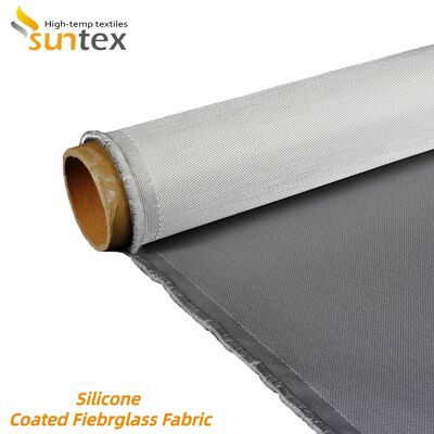Fireproof Waterproof Chemical Corrosion Resistant Silicone Coated Fiberglass Fabric High Silica Fiberglass Cloth