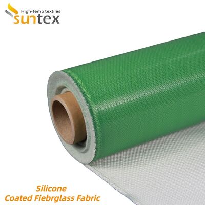 Fireproof Waterproof 850g/m2 Silicone Coated Fiberglass Fabric High Silica Fiberglass Cloth for Industrial Use