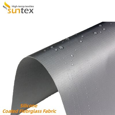 Fireproof Silicone Coated Fiberglass Fabric 850g/m2 with Ozone Resistance for High Temperature Applications