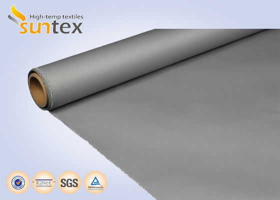 PU Coated Fire Curtain Fabric with 0.4mm Thickness and 500°C Temperature Resistance for Smoke and Fire Barriers