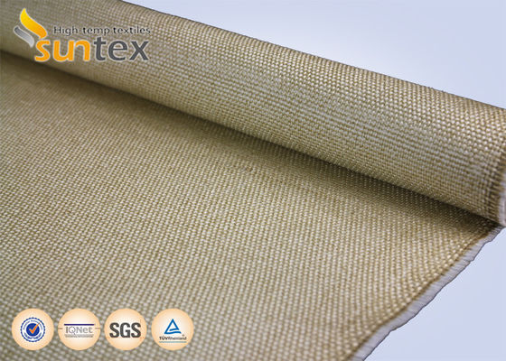 Vermiculite Coated Fiberglass Fabric 1200°C Fire Resistant 620g/sqm
