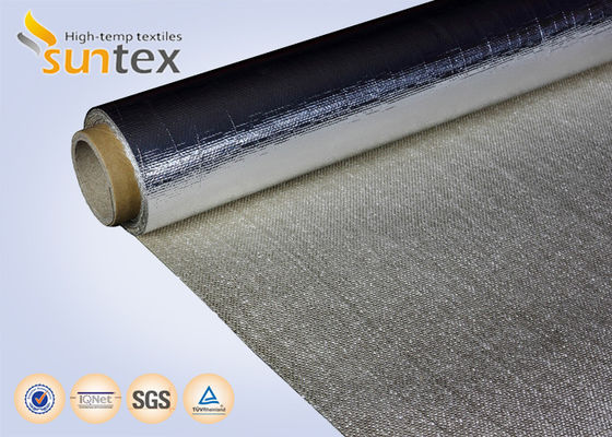 Tejido de Fibra de Vidrio Recubierto de Papel de Aluminio Reflectante al Calor de 150°C, 0.75 mm – Rollos de Manta Ignífuga para Soldadura