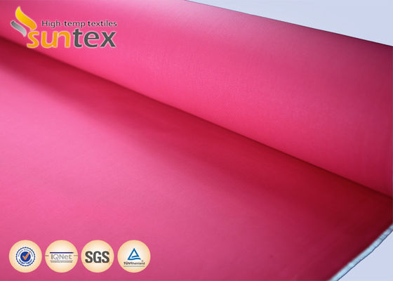 High Temperature 550 Degree C Acrylic Coated Fiberglass Fabric Easy to Sew and Cut Fire Resistant Fabric
