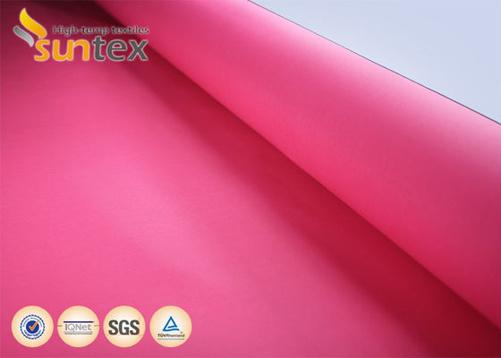 High Temperature 550 Degree C Acrylic Coated Fiberglass Fabric Easy to Sew and Cut Fire Resistant Fabric
