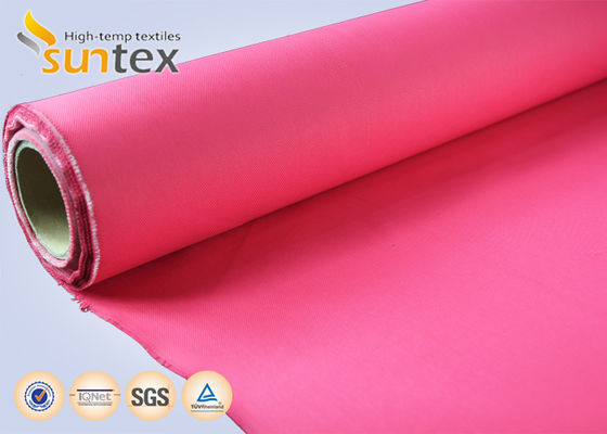 High Temperature 550 Degree C Acrylic Coated Fiberglass Fabric Easy to Sew and Cut Fire Resistant Fabric