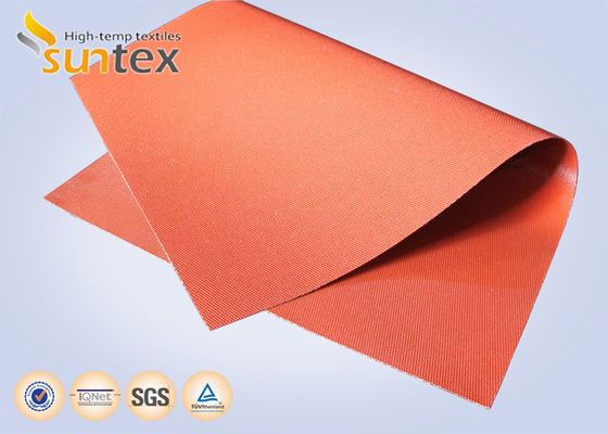 Fireproof 850g/m2 Silicone Coated Fiberglass Fabric with 260℃ Heat Resistance for High Temperature Protection