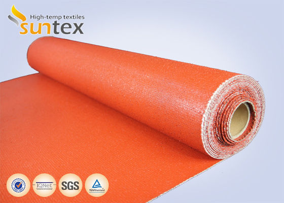 Fireproof Silicone Coated Fiberglass Fabric with Temperature Resistance from -50 to 550°C and 850g/m2 Weight for Industrial Safety