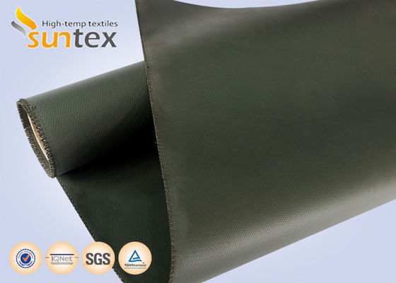 Cortinas de fuego Un material: Anti-ambiente, tela de fibra de vidrio recubierta de silicona resistente a la llama