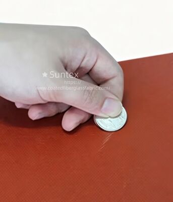 Tejido de fibra de vidrio recubierto de caucho de silicona de doble cara - a prueba de fuego y tela de fibra de vidrio de alta silicona de 850 g/m2