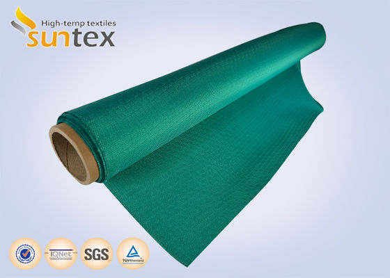 Red Color Acrylic Coated Fire Resistant Fiberglass Fabric With 550 Degree C Temperature Resistance And Easy To Handle Cut And Sew For Fireproof Curtains And Blankets